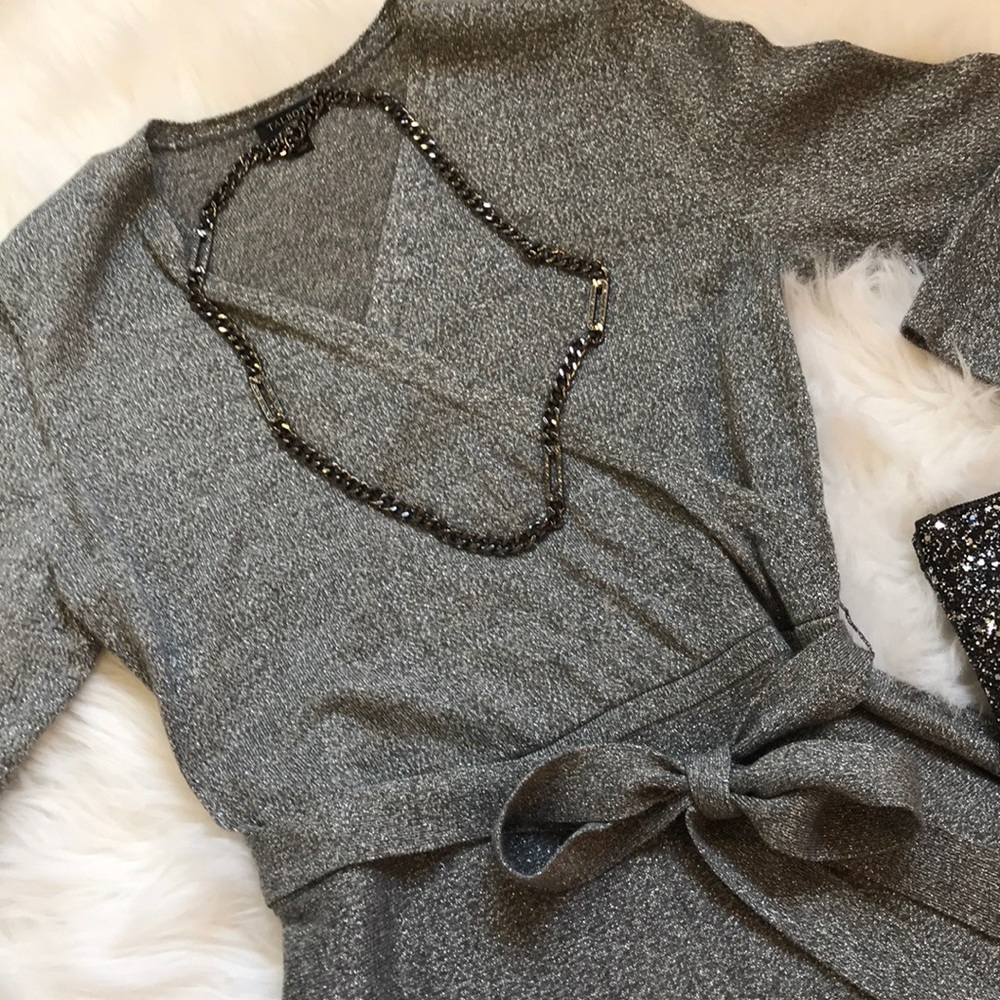 SALE!! Talbots SP Merino Silver Sparkle  Dress